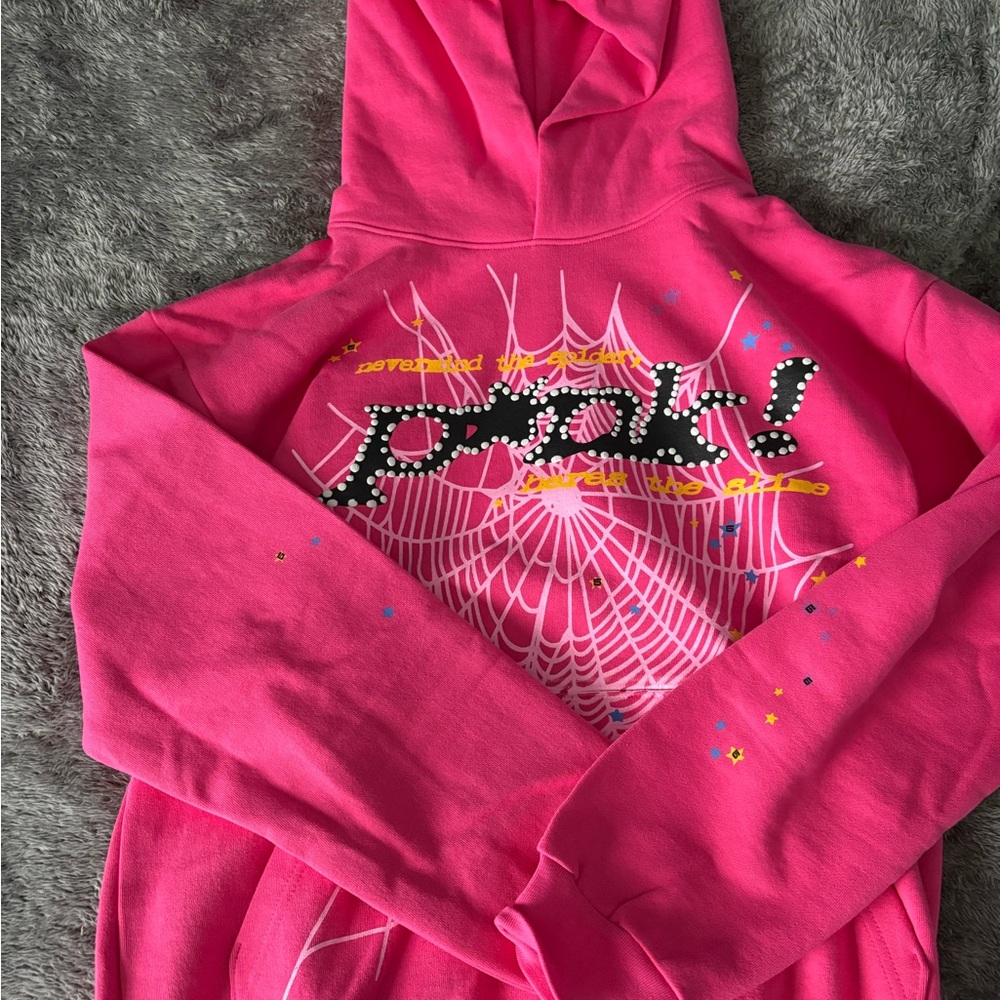Pink Spider Hoodie size M